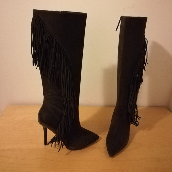 Brand new Boutique 9 Suede Brown Fringe boots - Picture 7 of 8